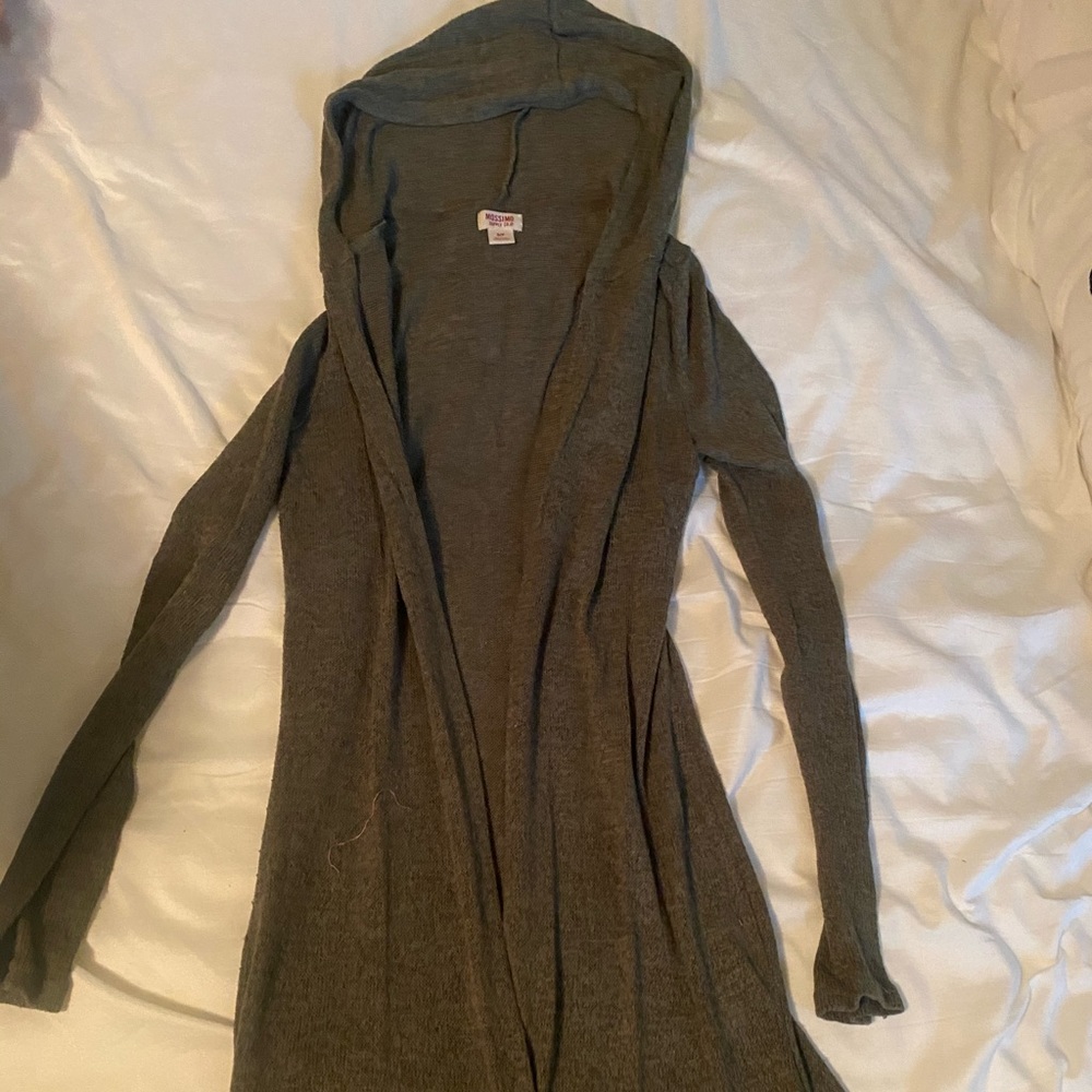 Mid calf length cardigan